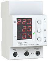 Реле напряжения однофазное цифровое на DIN-рейку Rbuz MF50 многофункциональное 50А 0-400А картинка